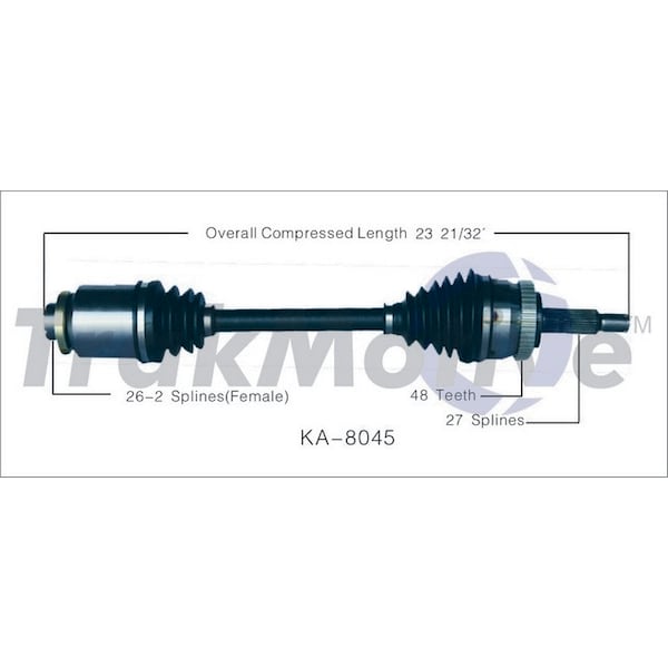 Surtrack Axle Cv Axle Shaft, Ka-8045 KA-8045 - main